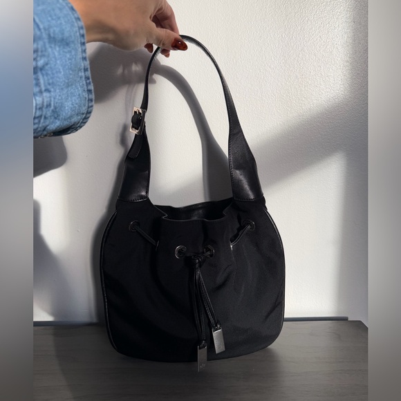 Vintage Gucci Tom Ford Era Black Nylon Small Hobo Shoulder Bag - authentic - Picture 5 of 5